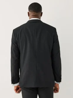 Zwart - Muscle Fit Motionflex Stretch Tuxedo Suit Jacket
