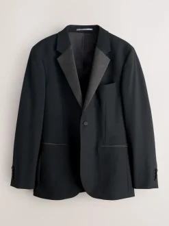 Zwart - Muscle Fit Motionflex Stretch Tuxedo Suit Jacket