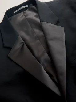 Zwart - Muscle Fit Motionflex Stretch Tuxedo Suit Jacket
