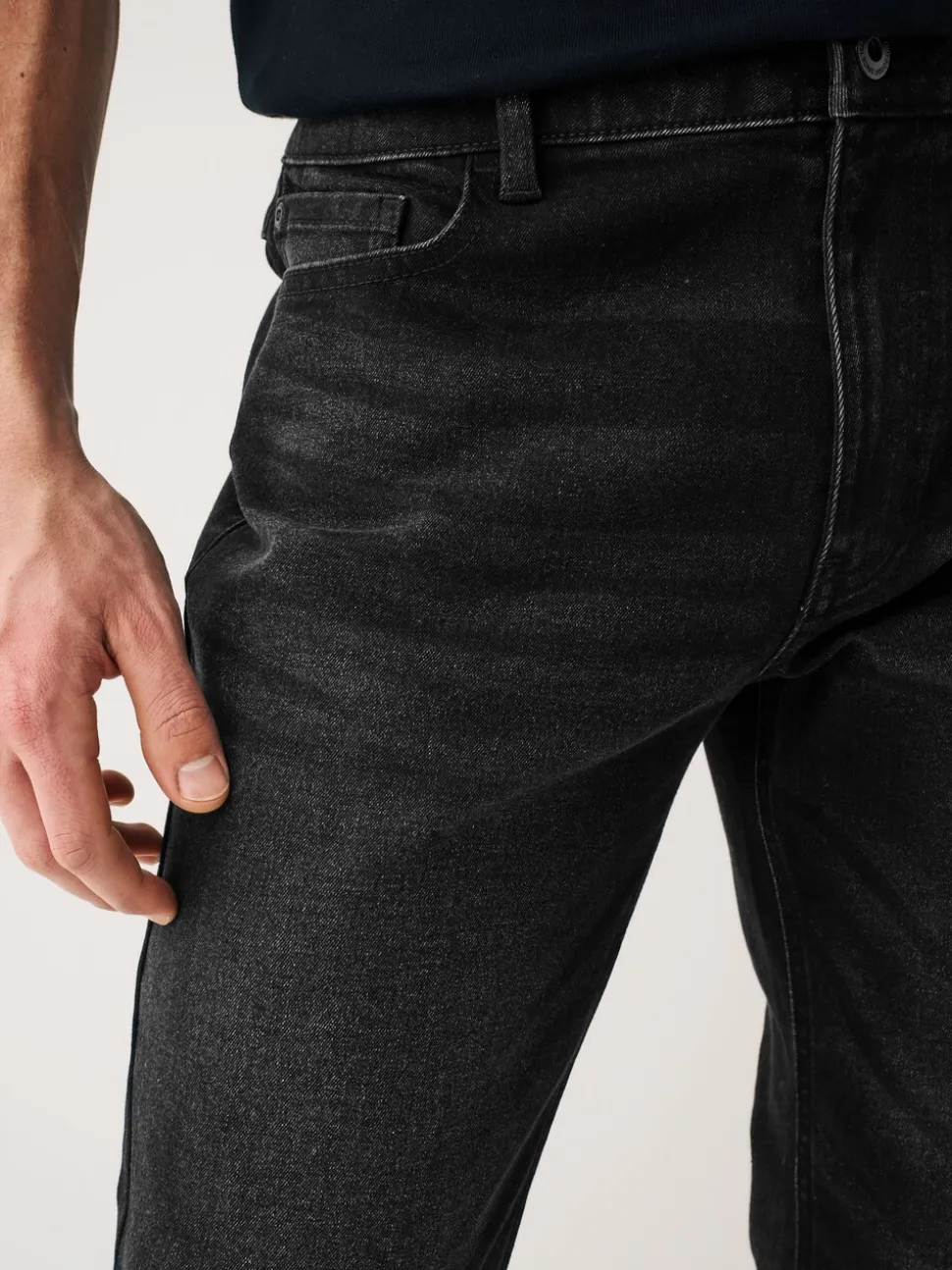 Zwart - Musthave stretchjeans