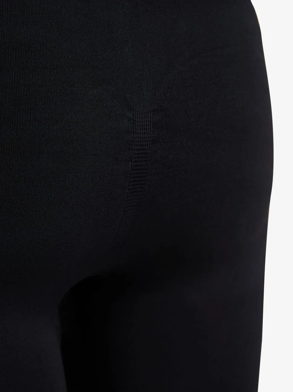 Zwart - Naadloze vormgevende legging met buikcorrectie