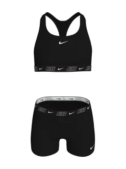 Zwart - Nike Bikini racerback short met logobies