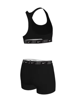 Zwart - Nike Bikini racerback short met logobies