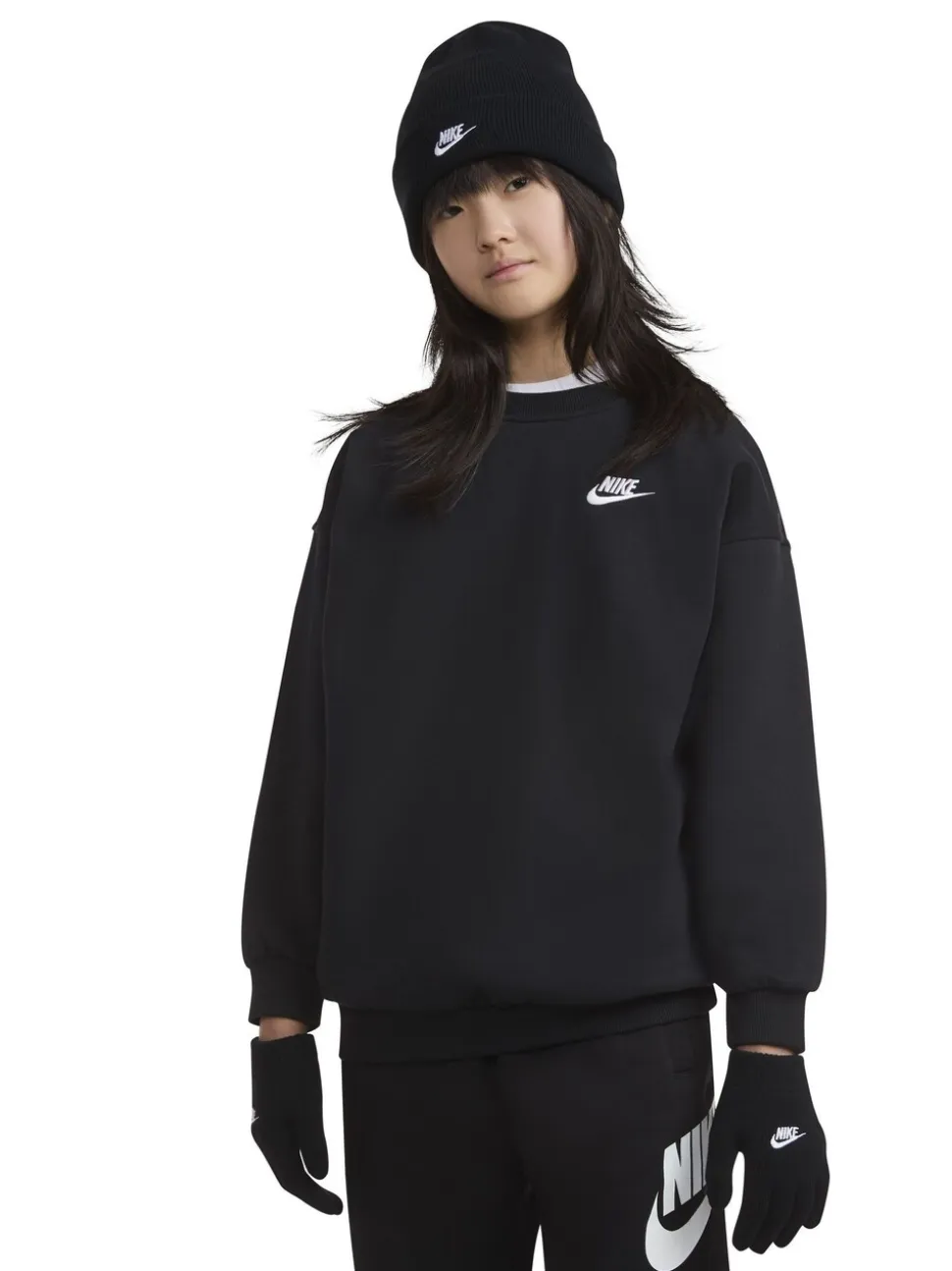 Zwart - Nike Club Beanie and Glove Set