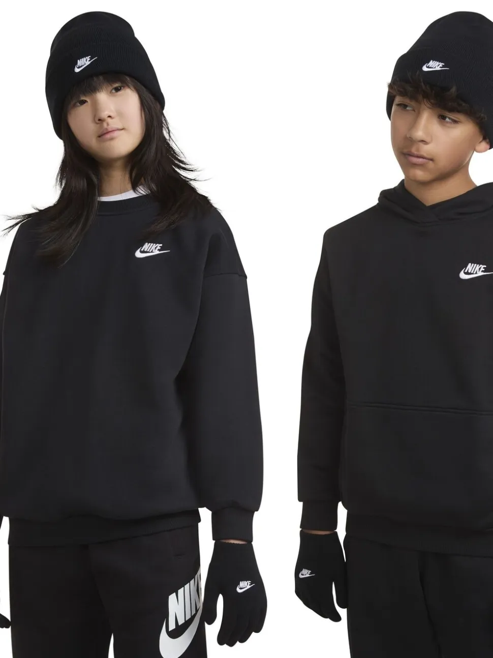 Zwart - Nike Club Beanie and Glove Set
