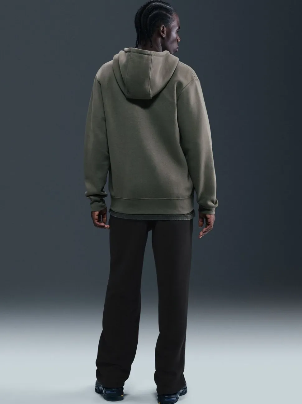 Zwart - Nike Club Fleece Bungee Joggingbroek