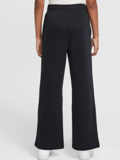 Zwart - Nike Club Fleece joggingbroek met wijde pijpen