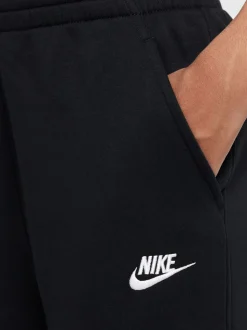 Zwart - Nike Club Fleece joggingbroek met wijde pijpen