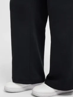 Zwart - Nike Club Fleece joggingbroek met wijde pijpen