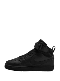 Zwart - Nike Court Borough Mid sneakers voor jeugd