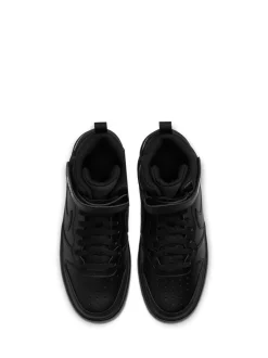 Zwart - Nike Court Borough Mid sneakers voor jeugd