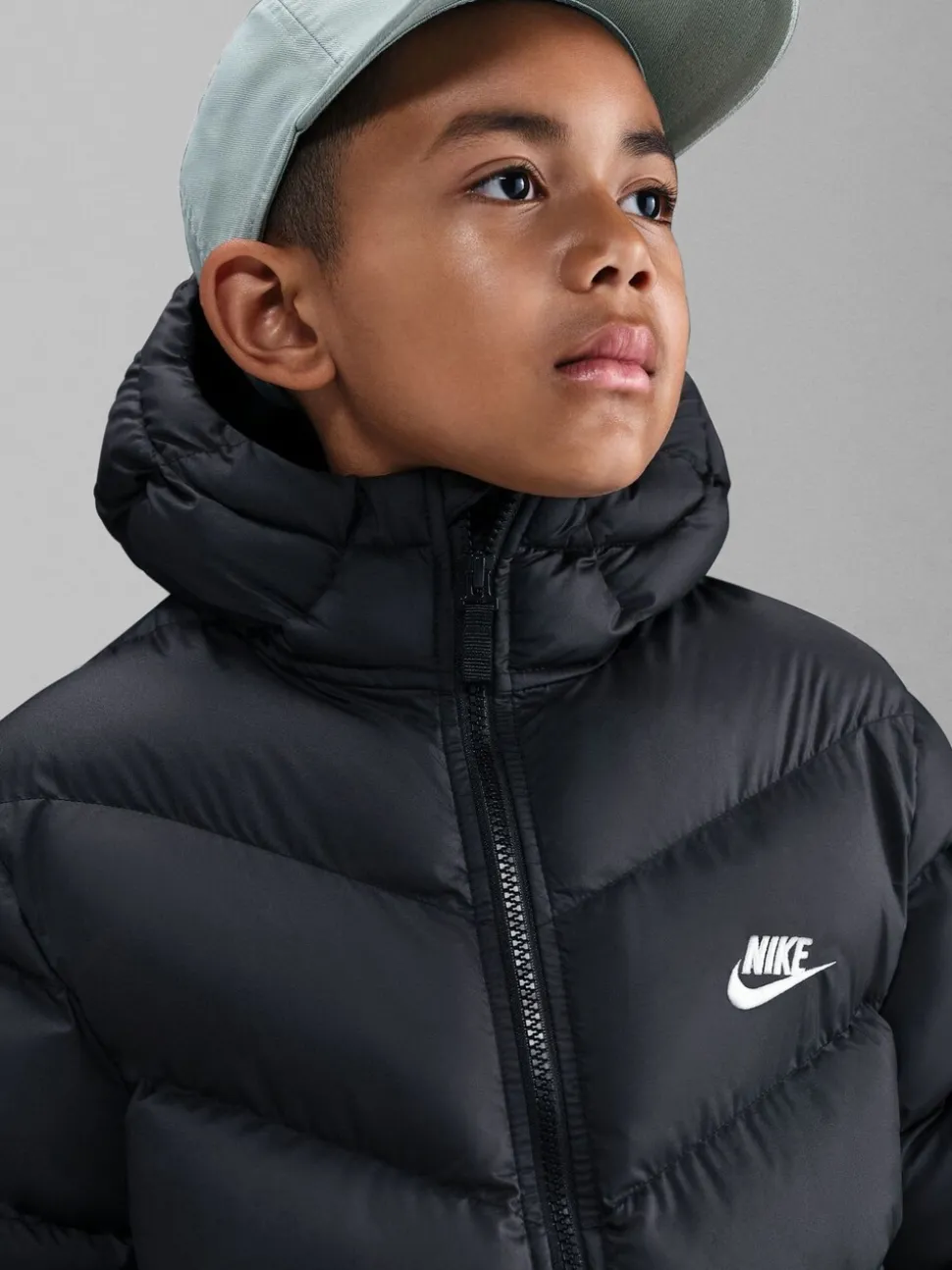 Zwart - Nike gewatteerd jack