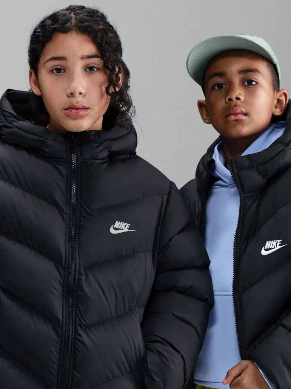 Zwart - Nike gewatteerd jack