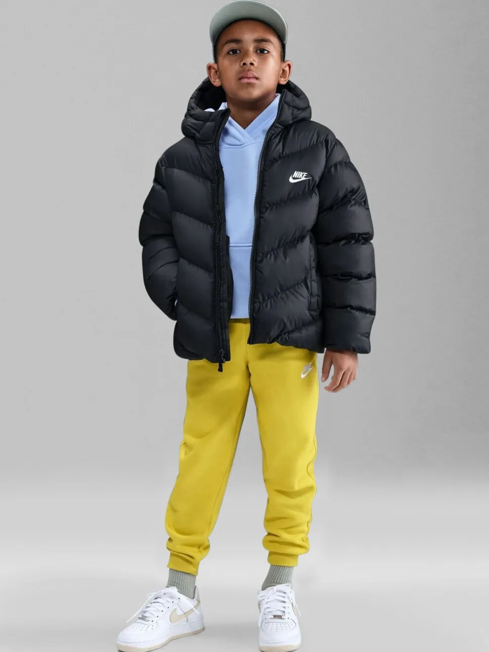 Zwart - Nike gewatteerd jack
