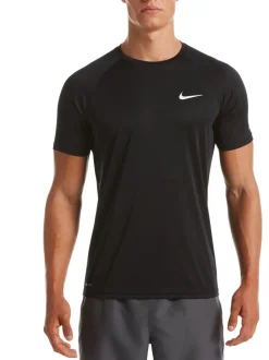 Zwart - Nike Hydroguard zonbeschermend surfhemd met korte mouwen