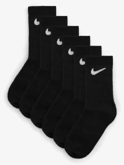 Zwart - Nike Little Kids sportsokken, set van 6