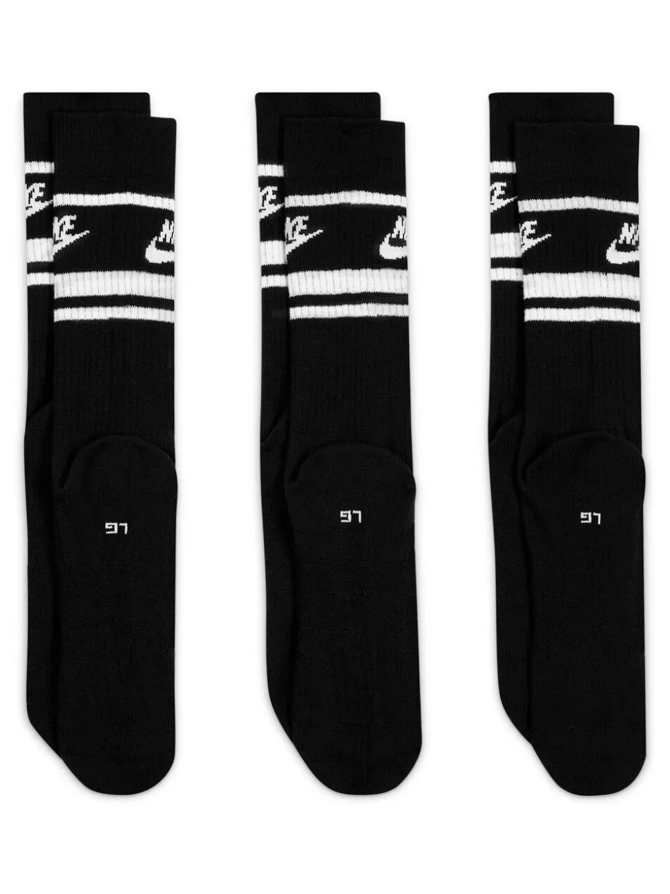 Zwart - Nike sportkleding Everyday must-have sportsokken set van 3