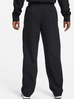 Zwart - Nike Sportkleding Club gebreide joggingbroek met open zoom van 100% katoen