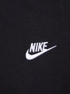 Zwart - Nike Sportkleding Club gebreide joggingbroek met open zoom van 100% katoen