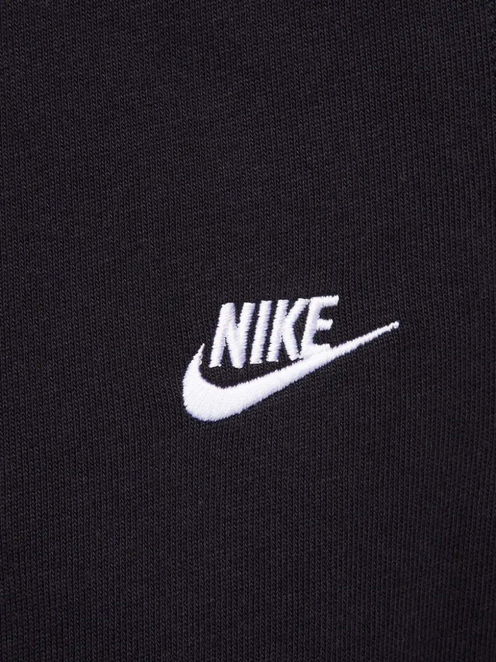 Zwart - Nike Sportkleding Club gebreide joggingbroek met open zoom van 100% katoen
