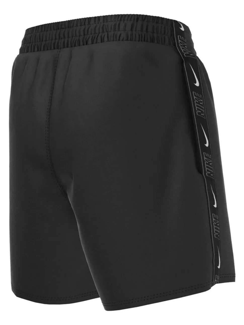 Zwart - Nike Swim Logo Tape 4 Inch Volley Shorts