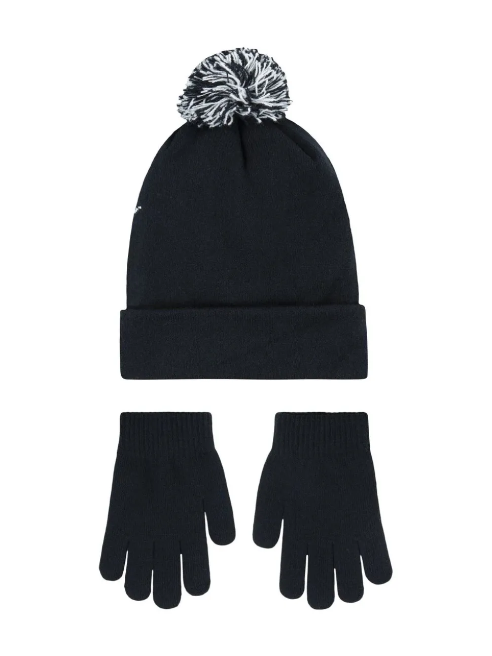 Zwart - Nike Swoosh Pom Beanie and Glove Set