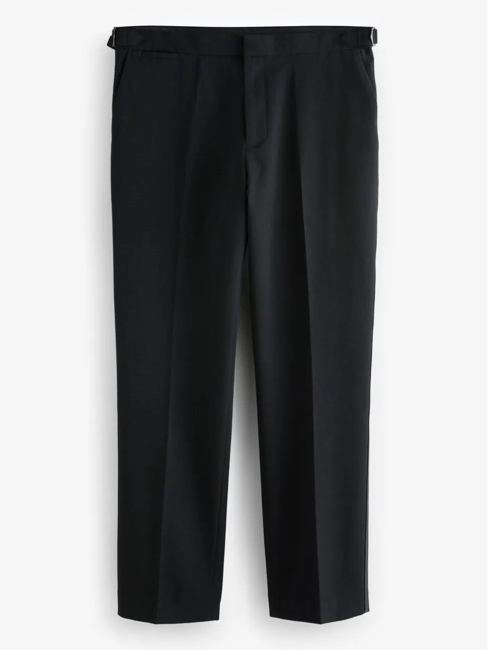Zwart - Normale Pasvorm - Adjustable Tuxedo Trousers With Wool