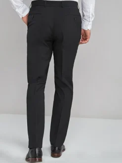 Zwart - Normale Pasvorm - Chique stretchy broek