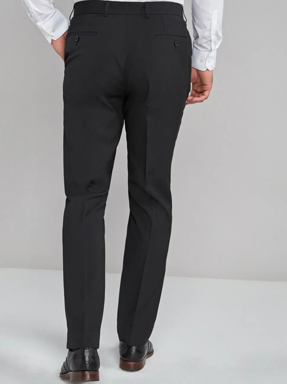 Zwart - Normale Pasvorm - Chique stretchy broek