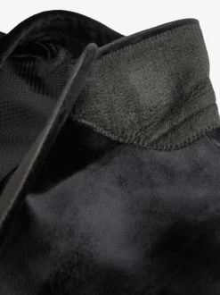 Zwart - Normale Pasvorm - Fluwelen blazer