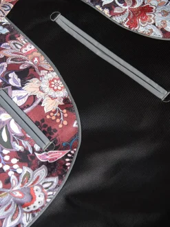 Zwart - Normale Pasvorm - Signature Pontoglio Italiaanse fluwelen blazer met sjaalkraag