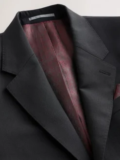 Zwart - Normale Pasvorm - Signature Nova Fides 100% Italian Wool Suit Jacket