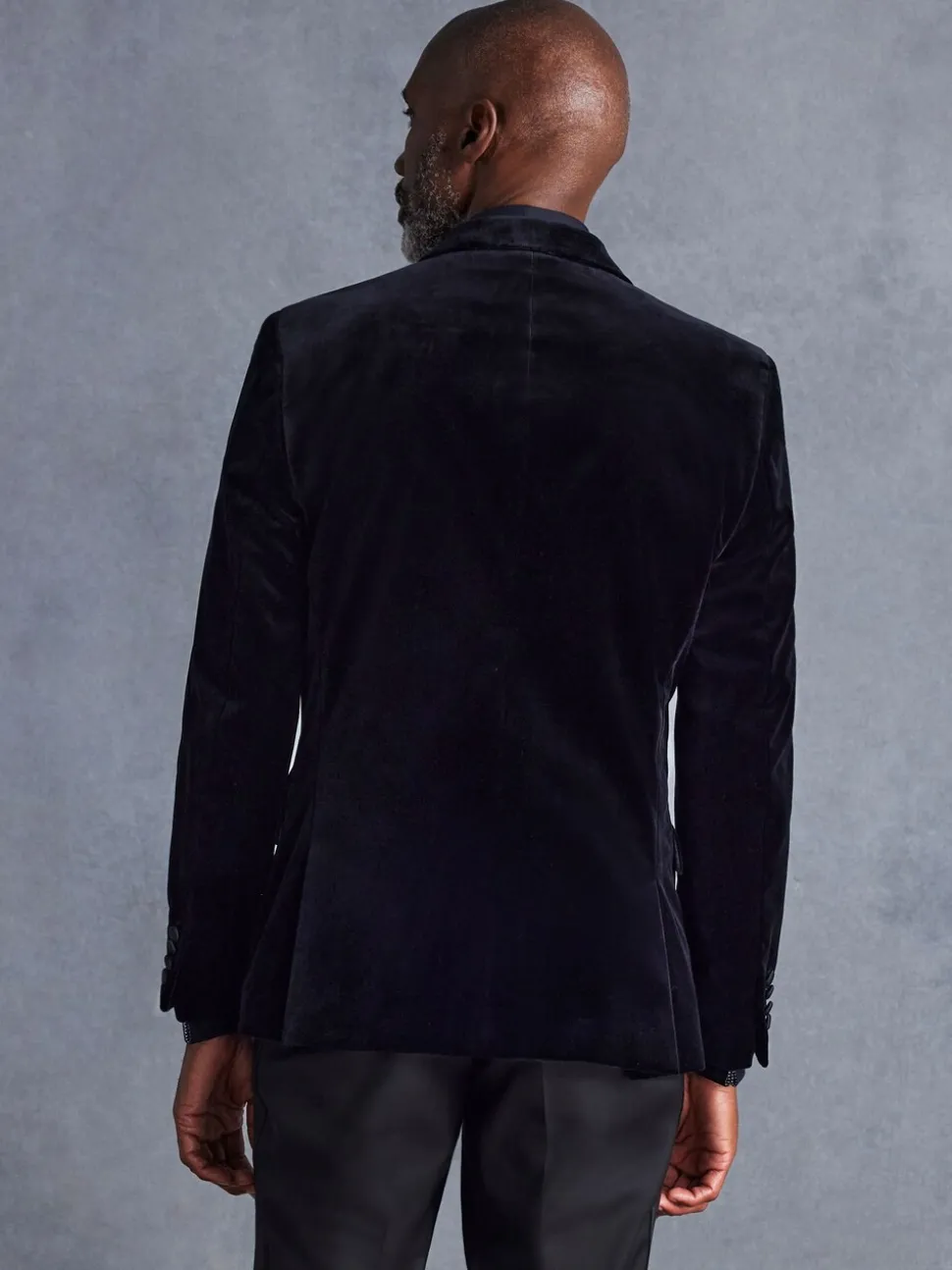 Zwart - Normale Pasvorm - Signature Pontoglio Italiaanse fluwelen blazer