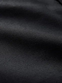 Zwart - Normale Pasvorm - Signature - 100% Wollen broek met Motion Flex-tailleband