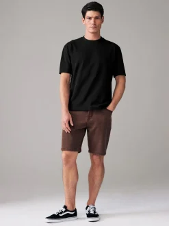 Zwart - Normale Pasvorm - Zwaar T-shirt