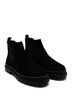 Zwart - Off The Hook Harrison Suede Leather Formal Chelsea Boots