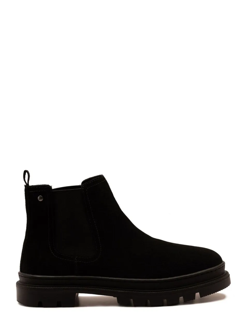 Zwart - Off The Hook Harrison Suede Leather Formal Chelsea Boots