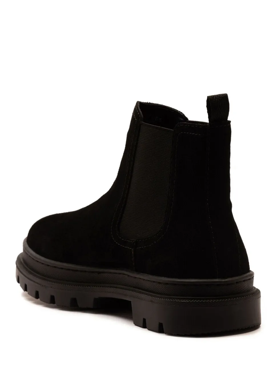 Zwart - Off The Hook Harrison Suede Leather Formal Chelsea Boots