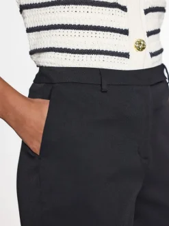 Zwart - Op maat gesneden smalle broek