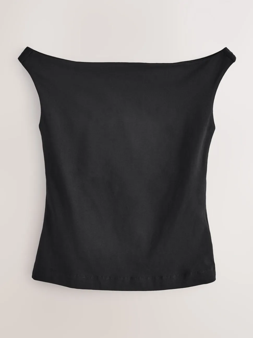 Zwart - Open hals vest