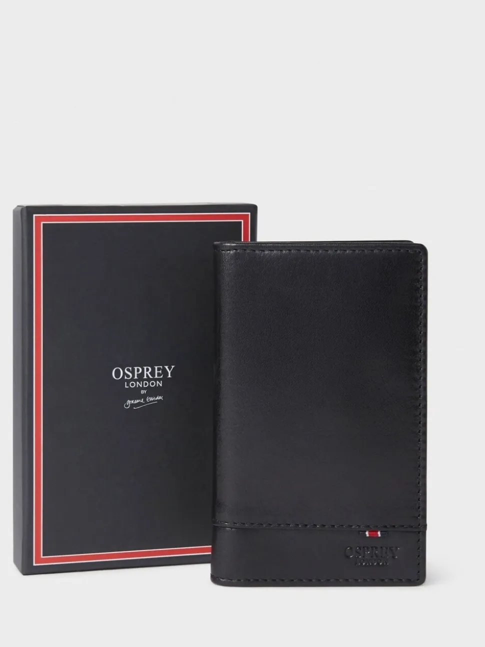 Zwart - Osprey London - Micro-leren nette portemonnee