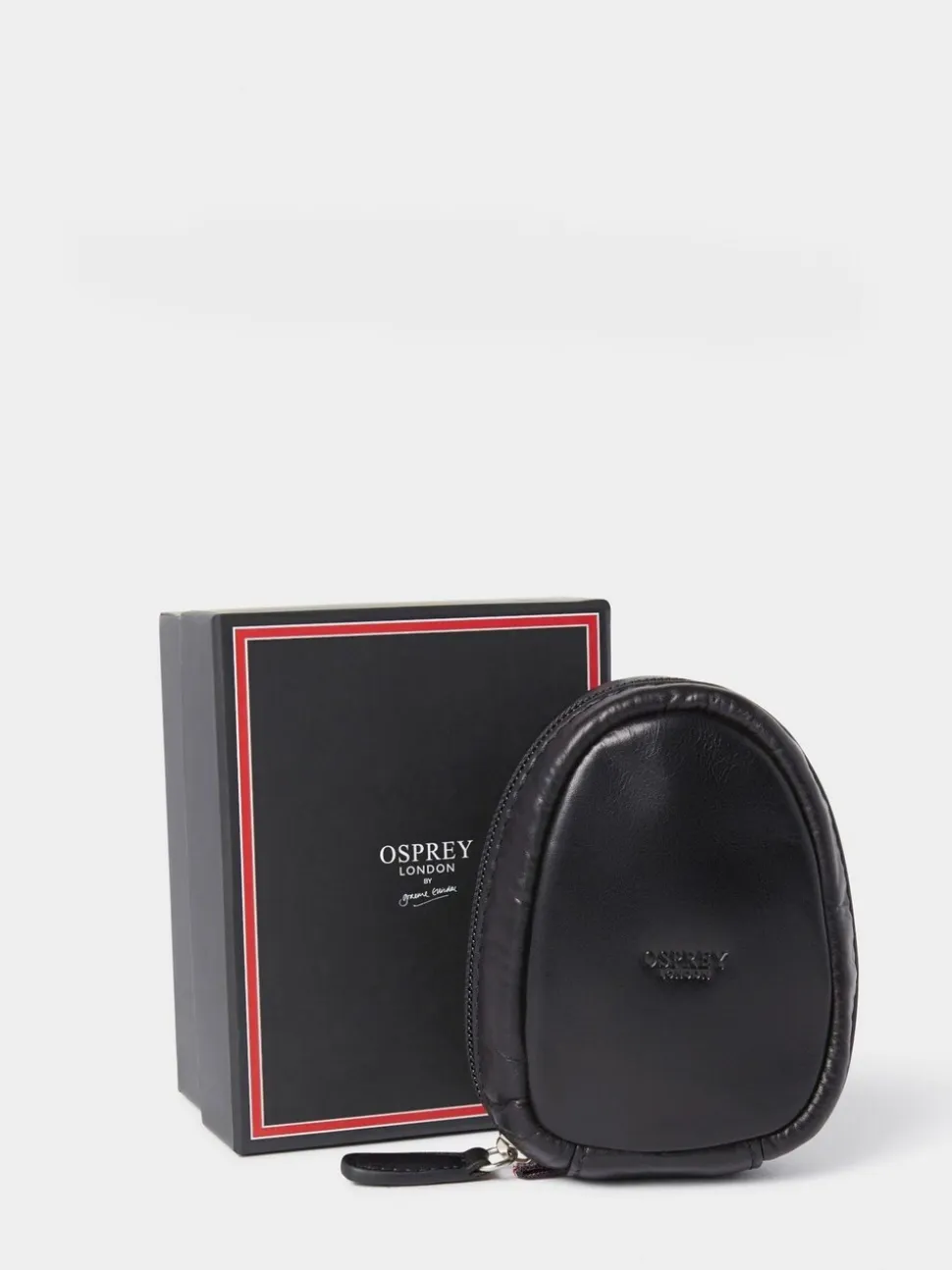 Zwart - Osprey London Leather Charger Pouch