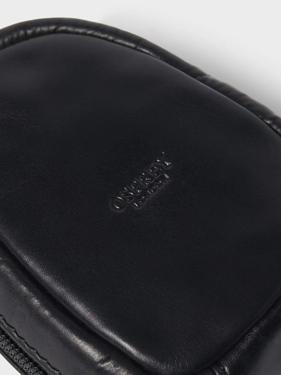 Zwart - Osprey London Leather Charger Pouch