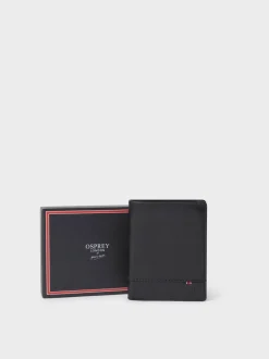 Zwart - Osprey London The London Leather Wallet with Coin Pocket