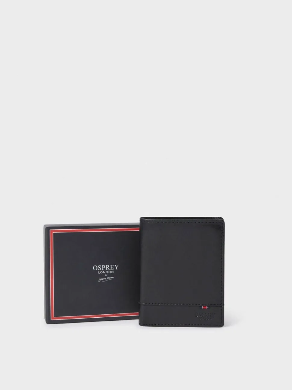 Zwart - Osprey London The London Leather Wallet with Coin Pocket