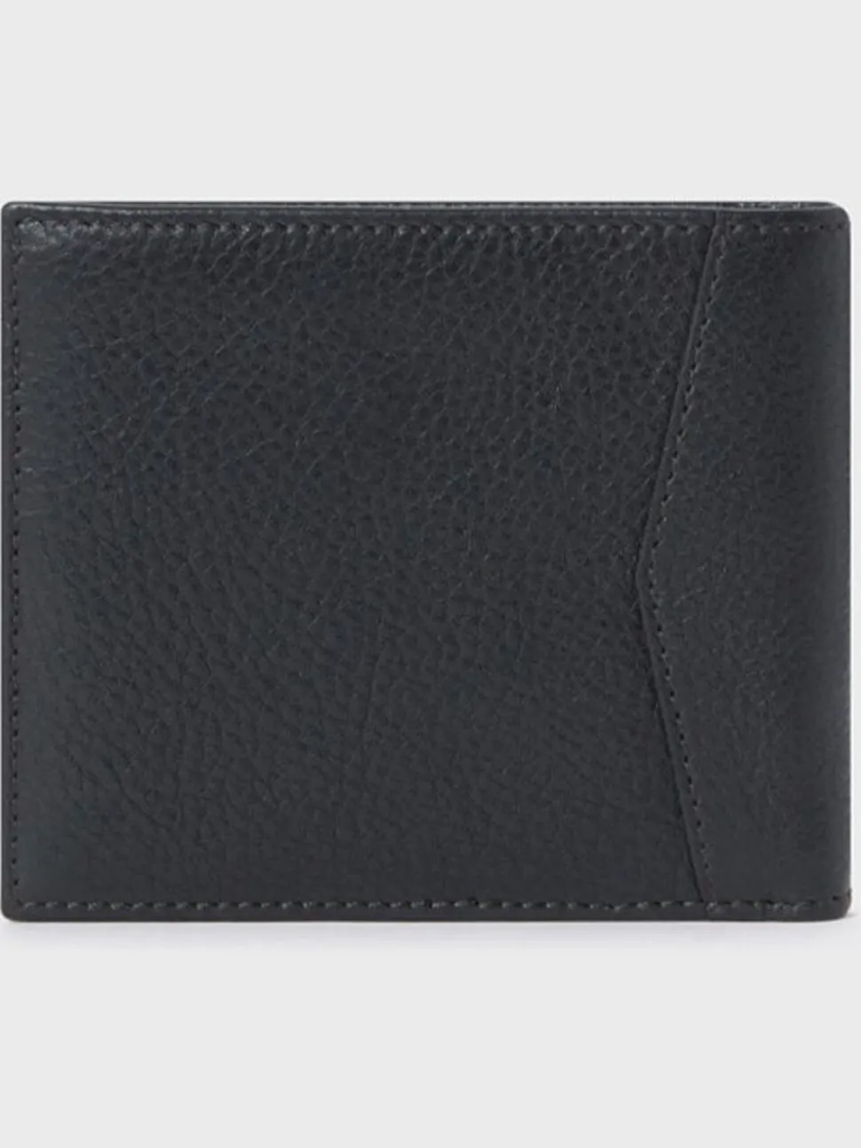 Zwart - Osprey London The Compass leren muntenportemonnee