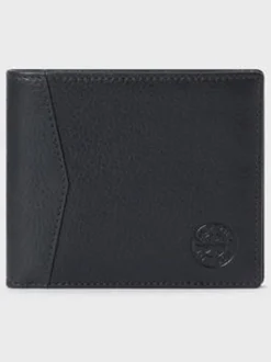 Zwart - Osprey London The Compass leren muntenportemonnee