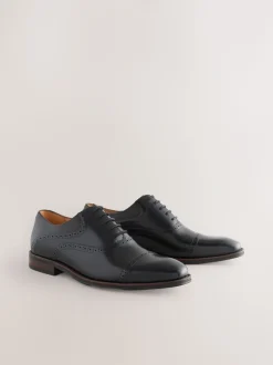 Zwart - Oxford-schoenen met neusstuk