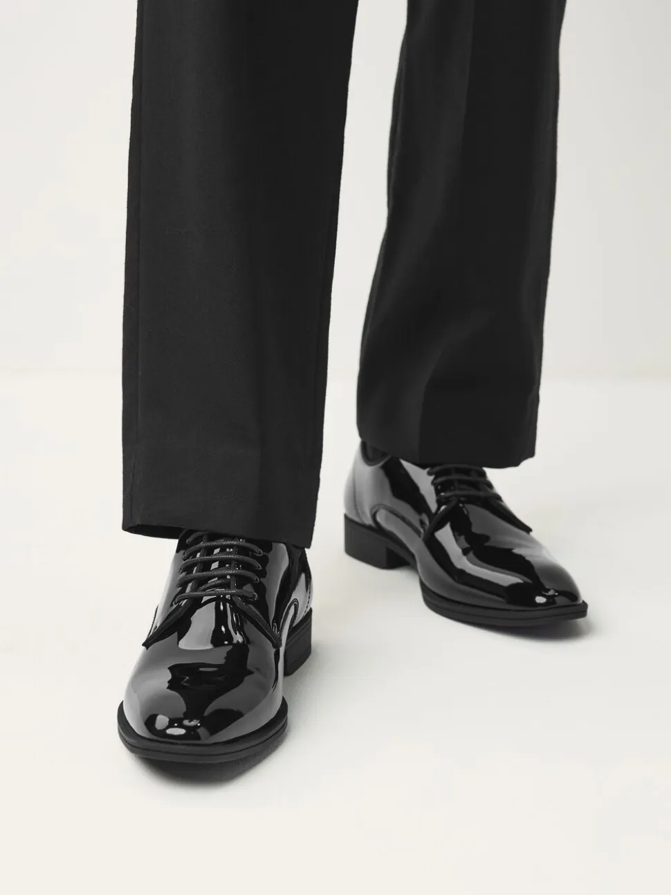 Zwart - Patent Derby Shoes
