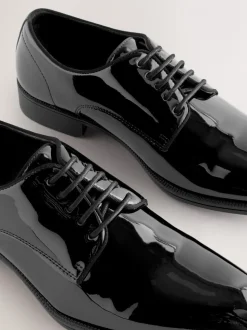 Zwart - Patent Derby Shoes